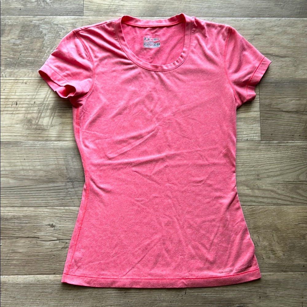 Under Armour Pink T Shirt Small